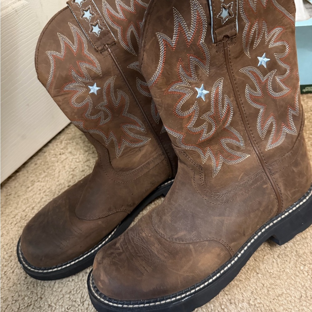 Ariat Leather Cowboy Boots